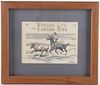 C.M. Russell Lithograph 1912 Flying D Ranch