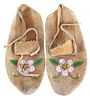 Montana Crow Floral Beaded Moccasins c.1900