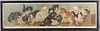 Victorian M Augusta Yard of Cats Chromolithograph