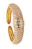 Italian Bracelet in 18 kt yellow gold with 21.12 Cts in VS Diamonds
