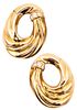 Van Cleef & Arpels Paris Diamonds & 18k gold clips-earrings