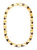 Chaumet Paris 12.80 Cts Tanzanite & 18k Gold Necklace 