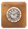 Cartier Paris Art deco agate & diamonds 18k gold desk clock
