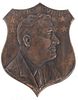 Brass Portrait Shield of F. D. Roosevelt