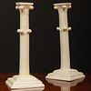 Pair of Creamware Candlesticks, Probably Wedgwood