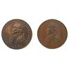 Grp: 2 1791 Washington Small and Large Eagle Cent