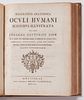 Johann Gottfried Zinn "Descriptio Anatomica Oculi Humani" Gottingen 1755