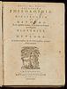 Rene Descartes 1st Latin Edition Specimina Philosophiae