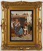 Framed 19th c. Italian Pietra Dura Plaque