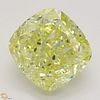 4.26 ct, Natural Fancy Yellow Even Color, VS2, Cushion cut Diamond (GIA Graded), Appraised Value: $165,000 