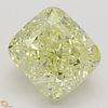 5.01 ct, Natural Fancy Light Yellow Even Color, VVS1, Cushion cut Diamond (GIA Graded), Appraised Value: $169,400 