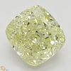 3.07 ct, Natural Fancy Light Yellow Even Color, VVS2, Cushion cut Diamond (GIA Graded), Appraised Value: $58,300 
