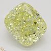 3.70 ct, Natural Fancy Yellow Even Color, SI1, Cushion cut Diamond (GIA Graded), Appraised Value: $91,000 
