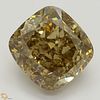 5.01 ct, Natural Fancy Dark Yellowish Brown Even Color, VS1, Cushion cut Diamond (GIA Graded), Appraised Value: $107,100 