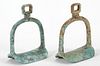 Pr Early Chinese Bronze Stirrups