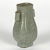 Chinese High Fired Ceramic Crackle Hu Vase