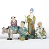 Grp: 4 Small Chinese Porcelain Figures