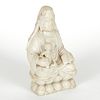 20th c. Stone Carved Guanyin & Baby