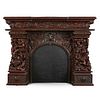 Japanese Fire Place Mantel w/ Dragons