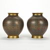 Pr: Japanese Cloisonne Vases
