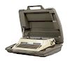 A Royal Portable Electric Typewriter and Case Length 14 1/2 inches x width 18 7/8 inches x height 4 1/2 inches.