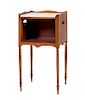 A Continental Mahogany Side Table Height 31 x width 17 1/2 x depth 12 inches.