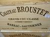 Château Broustet, Barsac Sauternes 2009, twelve bottles in owc. Removed from a College cellar <br>