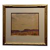 1930s Vintage Desert Mesa Painting by Gerald Cassidy