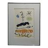 Joan Miro -Abstract With Star - 43/100 Limited Edition