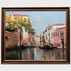 Maurice Bompard (1859-1936): Venice Canal Scene