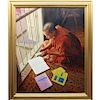 20th C. Signed Tibetan Seated Monk