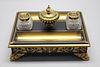 19th C. Gilt Inlaid French Inkwell