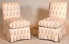 Pair of Billy Baldwin Upholstered Slipper Chairs