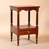 Late Federal Mahogany One-Drawer Side Table