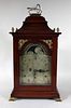 George III Style Mahogany Bracket Clock