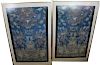 Pair of Large Chinese Embroidered Panels