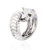 CARTIER 18K WHITE GOLD HIGH POLISHED PANTHERE RING