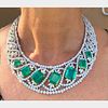 AGL Certified Colombian Emerald and Diamond Neckla