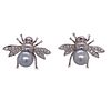 Diamond South Sea Pearl 18k Bumblebee Earrings