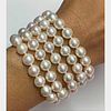 White Gold Pearl Bracelet