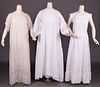 THREE NIGHTGOWNS OR ROBES, 1855-1910