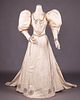 PEARL EMBELLISHED WEDDING DRESS, c. 1895