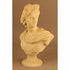 Antique Italian Alabaster Bust of a Male