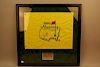 Signed Mike Weir 2003 Masters Flag