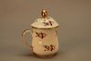 19th C French Porcelain Diminutive Covered Cup