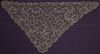 BRUSSELS APPLIQUE LACE SHAWL, MID 19TH C