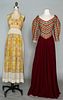 TWO ELIZABETH HAWES WOOL DRESSES, 1935 & 1949