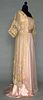 PINK SILK & LACE DINNER GOWN, c. 1912
