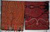 TWO WOVEN PAISLEY SHAWLS, 19TH C