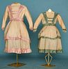 TWO SISTER'S DRESSES, 1860s